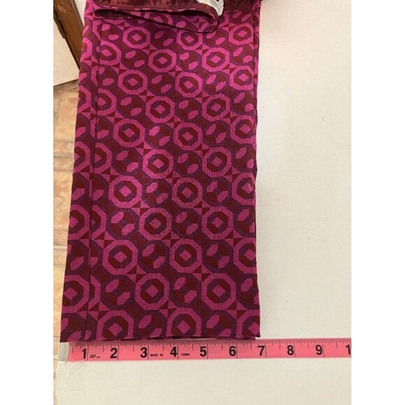 Boden Womans Purple Chino Dress Pants Geometric Paisley Size 4R Romania 27x30 - Picture 11 of 11